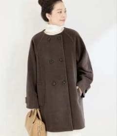 B.C STOCK ソフトビーバーWボタンボクシーミドルコート - メルカリ