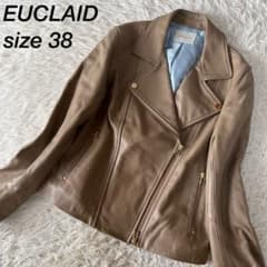 美品】エウクレイド ラムレザー ダブルライダースジャケット - メルカリ