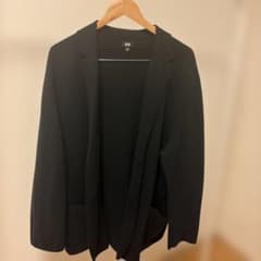 UNIQLO 밀라노 리브 재킷 블랙 3XL