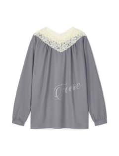 shop faerie フェアリー レース Vネック シャーリング トップス shop faerie フェアリー レース Vネック シャーリング トップス - メルカリ