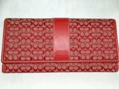 コーチ 長財布  正規品  ☆値下げ☆  赤  カード入れたっぷり. COACHのサムネイル