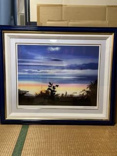 ミッシェル・バテュ「タクソンの庭」22/100 シルクスクリーン 直筆サイン ミッシェル・バテュ「タクソンの庭」22/100 シルクスクリーン 直筆