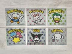 6枚セット サンリオキャラクターズマンチョコ シール ステッカー ビックリマンのサムネイル