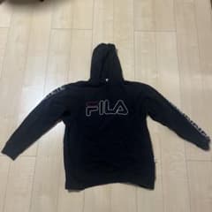 FILA フード付きパーカー 黒のサムネイル