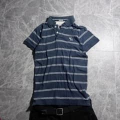 archive striped polo shirt y2k A&F fade - メルカリ