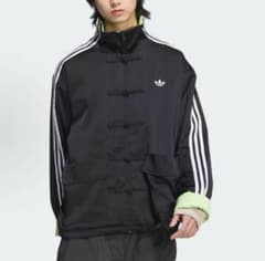 新品L Adidas チャイナ限定 長袖ジャケット　イエロー　JD3379 新品L Adidas チャイナ限定 長袖ジャケット イエロー JD3379
