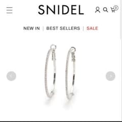 SNIDEL フープピアス 4.5cmのサムネイル