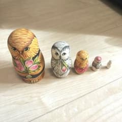フクロウのマトリョーシカ ロシア作家 - メルカリ