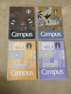 【新品】Starbucks Campus ノート 4冊セットのサムネイル