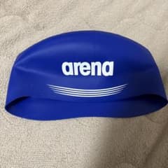 arena 水泳ゴムキャップ 青　耳ありのサムネイル