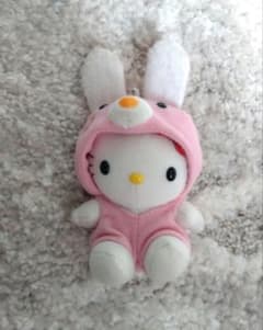 サンリオ ハローキティ うさぎ 着ぐるみ ぬいぐるみ 平成レトロ 希少品】ハローキティ うさぎ 着ぐるみ ぬいぐるみ マスコット 平成