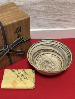 物故作家 喜多村作太郎 貝釉焼 鋳物師(いもじ)焼 刷毛目 鉢 菓子器 茶碗 物故 喜多村作太郎 貝釉焼 鋳物師焼 刷毛目 鉢 菓子器 茶碗 作家さんの