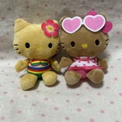 タイトー限定 My ハローキティマスコット 日焼けキティ 2個セット