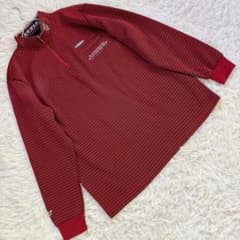 【ダンロップ】 (LL) ハーフジップボーダートップス ユニオンジャック刺繍