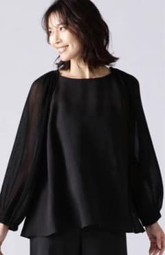 EFFE BEAMS ビームス ブラウス 黒 サイズ 38 ￥29,000 - メルカリ