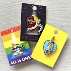 ハードロックカフェ 大阪店限定 ピンバッジ フレディマーキュリー フレディ・マーキュリー生誕70周年ピンバッジ ハードロック ハード