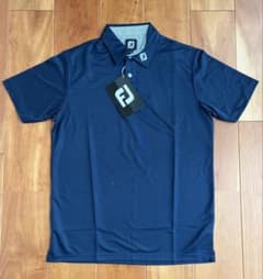 FootJoy ゴルフシャツ ネイビー 半袖　Lサイズのサムネイル