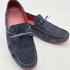 TOD'S トッズ フェラーリ ドライビングシューズ 25cm ネイビー レッド