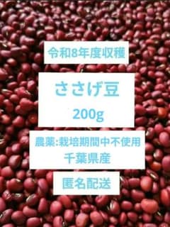 ささげ豆 赤飯 令和8年度 2026年 国産 千葉県産 金時ささげ 200g