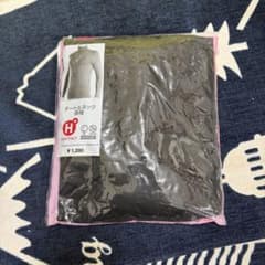 d-76: TOPVALU HEATFACT タートルネック長袖 ブラック M