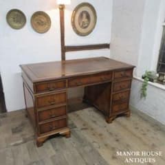 イギリス アンティーク 家具 デスク 机 書類整理 店舗什器 英国 6182e