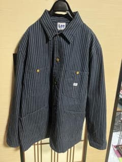 Lee ウォバッシュストライプ カバーオール ジャケット M ワーク Lee ウォバッシュストライプ カバーオール ジャケット M ワーク - メルカリ