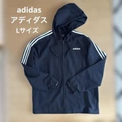 adidas フード付きジャケット 黒のサムネイル