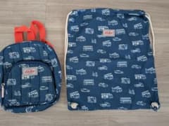 未使用　Cath Kids ミニリュック＆ナップサック 2点セット 乗り物柄のサムネイル