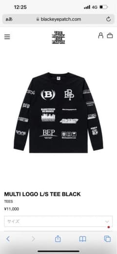 【サイズ完売品】BLACK EYE PATCH ロンTのサムネイル