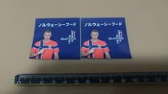 Norwegian Seafood Haaland Soccer Stickers Set of 2
