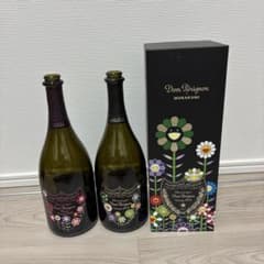 Dom Perignon x Murakami 空き瓶 白ロゼ2本セット - メルカリ