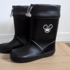 Mitch Key Mouse Kids' Rain Boots, Black, Size 17cm