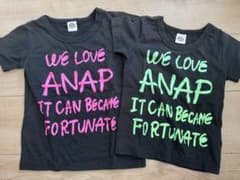 ANAP プリント Tシャツ 兄弟お揃いのサムネイル