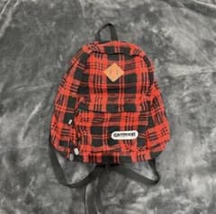 【Y2K】OUTDOOR PRODUCTS リュック 赤黒チェック ネル素材のサムネイル
