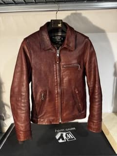 【超初期型/極上エイジング】Schott ジャパンホース トラッカー 34 茶のサムネイル