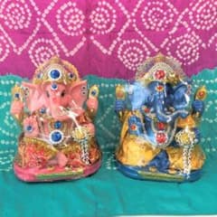 豪華絢爛 幸せの置物 【ピンク ガネーシャ】 学問と商売の神様 ヒンドゥー教 豪華絢爛 幸せの置物 【ピンク ガネーシャ】 学問と商売の神様