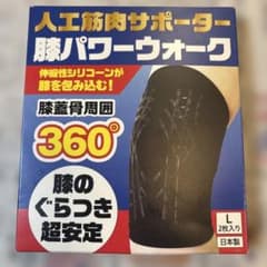 人工筋肉サポーター 膝パワーウォーク Lサイズ 2枚入りのサムネイル