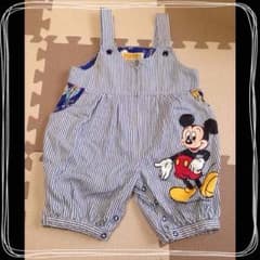 mickey デニムロンパースのサムネイル