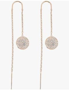 スワロフスキー（SWAROVSKI）チェーン ドロップピアス　Sublimaのサムネイル