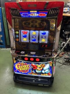 S／クランキークレスト／CR パチスロ 実機 ミズホ◇コイン不要機付