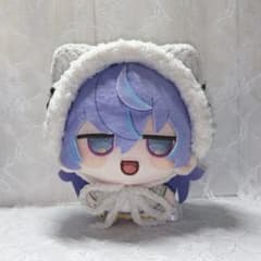 No.584】にじまるっと もこもこヘッドドレス(ねこみみ) ぬい服 白