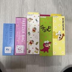 크레용 신짱 지퍼 백 5 점 세트