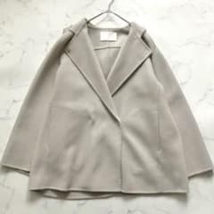 美品♡ ボールジィ プレミアムウール リバーフーデットコート ベージュ 36 美品✨ボールジィ プレミアムウール リバーフーデットコート 薄