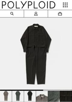 POLYPLOID 25aw JUMPSUIT C #chacoal size2 - メルカリ