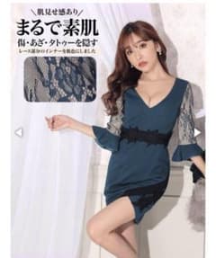 5分袖ミニドレスのサムネイル