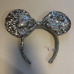東京ディズニーリゾート ミニー耳カチューシャ シルバー キラキラのサムネイル