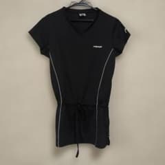 HEAD レディース 半袖 Tシャツ ブラック ウエスト絞りのサムネイル