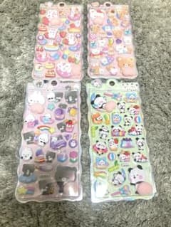 かわいいキャラクターシールセット 4枚セット ぷにぷにお尻シールのサムネイル