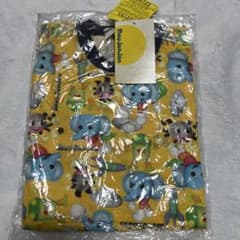 ムージョンジョン ゾウ ロボット 総柄 長袖Tシャツ 110cm イエローのサムネイル
