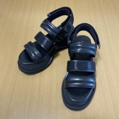 Au BANNISTER ウェーブ厚底サンダル　24.5のサムネイル